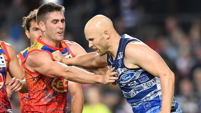 Gary Ablett could be in hot water for an incident involving Anthony Miles. Picture: AAP Image/Darren England.