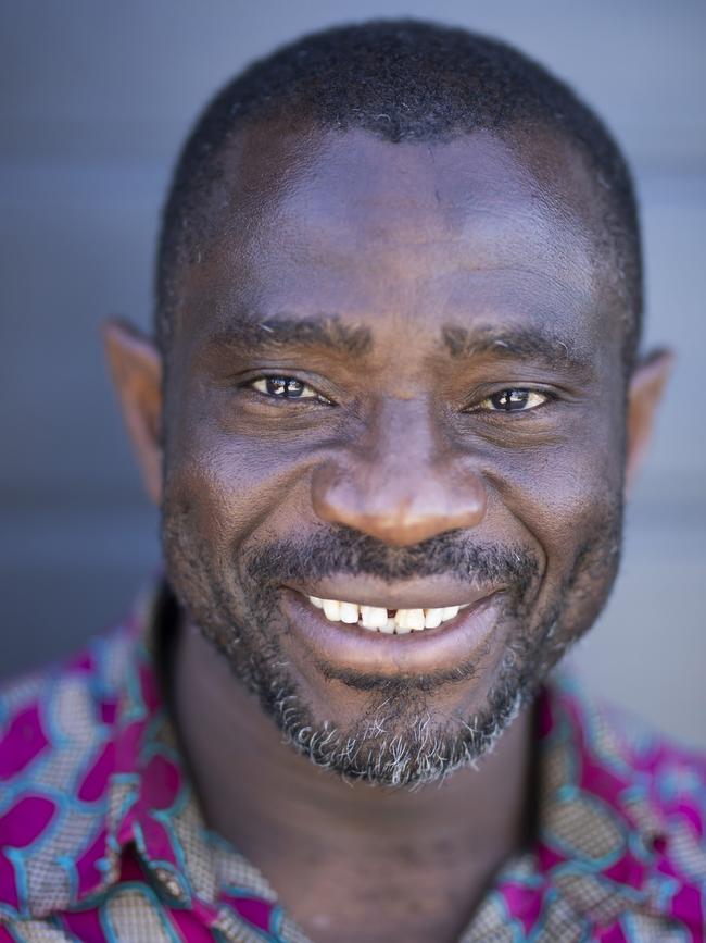 John Kamara didn’t know where he was headed when he left Africa 19 years ago but says Tasmania was the best place he could have ended up. Picture: Eddie Safarik