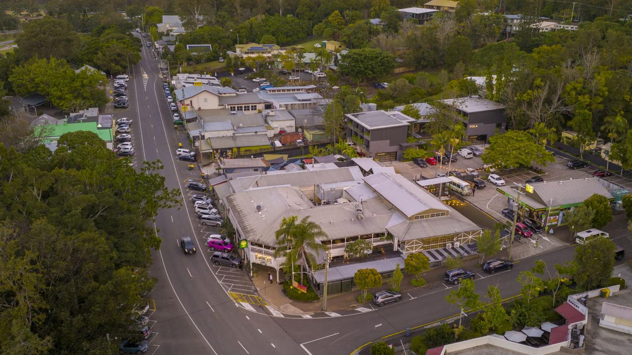 An aerial shot of the Imperial Hotel at Eumundi. Picture: Supplied