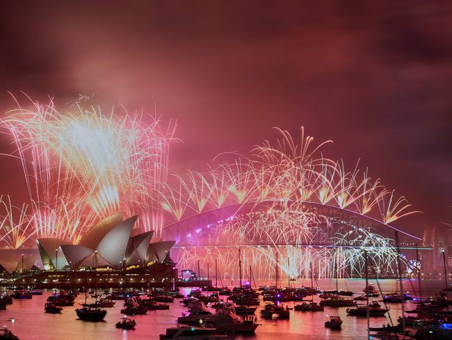 SYDNEY, AUSTRALIA - NewsWire Photos, DECEMBER 31, 2024. fireworks are seen over the Sydney Opera House and Harbour Bridge during New YearÃs Eve celebrations in Sydney   Picture: NewsWire / Flavio Brancaleone