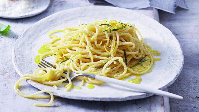 David Herbert’s spaghetti with lemon. Picture: Guy Bailey