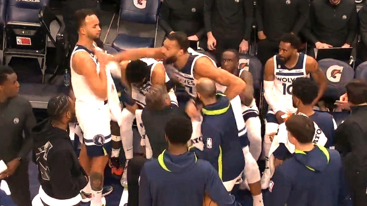 NBA Playoff picture Rudy Gobert punches teammate in Timberwolves vs