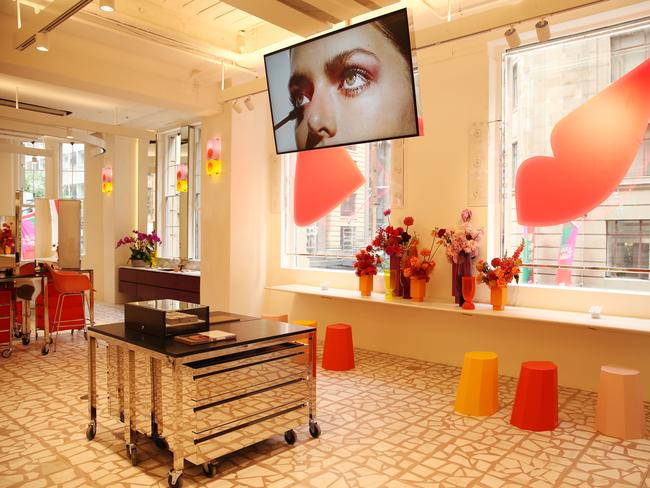 25/11/2020. Interior of the new Mecca Cosmetica flagship store in Sydney which is opening this week and will be the largest dedicated beauty store in the Southern Hemisphere. Britta Campion / The Australian