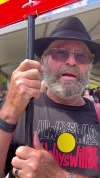 Attendees at Survival Day Rally in Adelaide