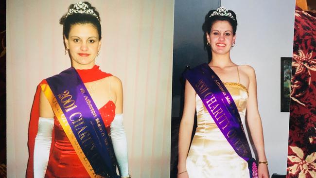 Lydia Iobbi when she was named Atherton Maize Festival Charity Queen in 2001.