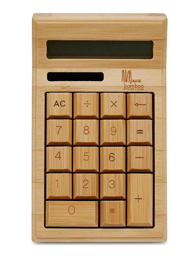 Cool bamboo calculator.