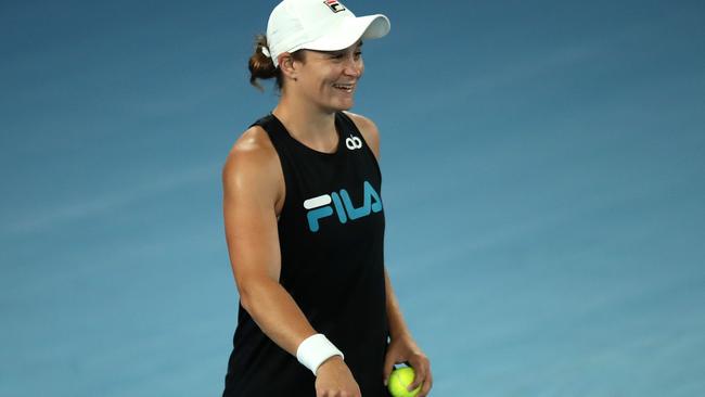 Ash Barty’s kept largely out of the spotlight this week after withdrawing from the Sydney Tennis Classic. Picture: Getty Images