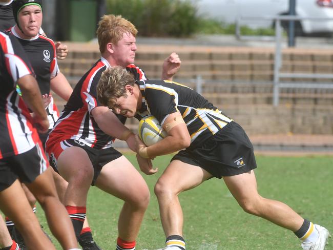 QLD Rugby Union State Championships (17-18 years boys) at the Townsville Sports Precinct. Saturday May 24. Wide Bay against Capricorn. Picture: Evan Morgan