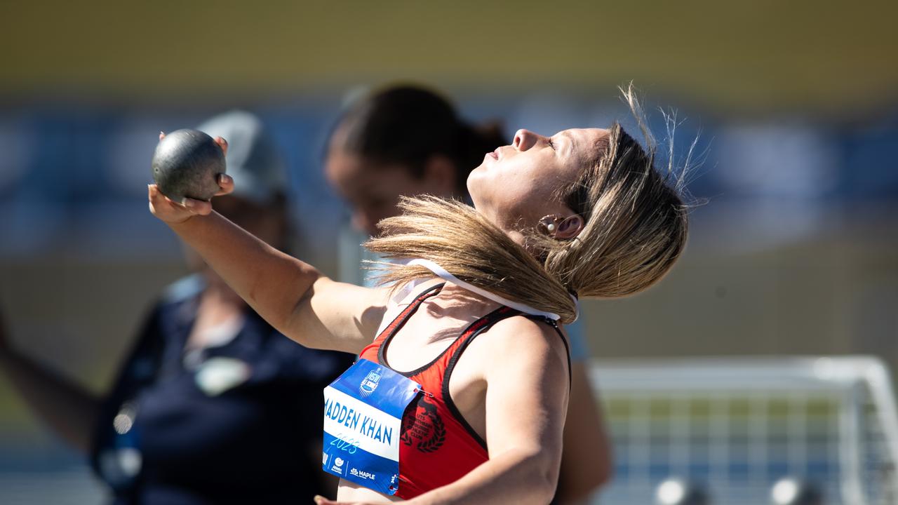 Maia Madden Khan from Central Coast is also a talented field athlete. Picture: Julian Andrews