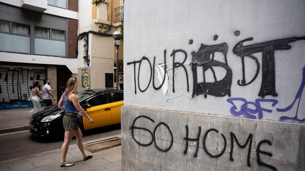 The anger has even spread to Barcelona. Picture: Marc Asensio / NurPhoto / NurPhoto via AFP