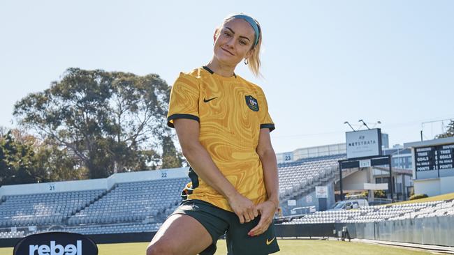 Ellie Carpenter is counting down the FIFA Women's World Cup. Photo: Rebel Sport/Nike