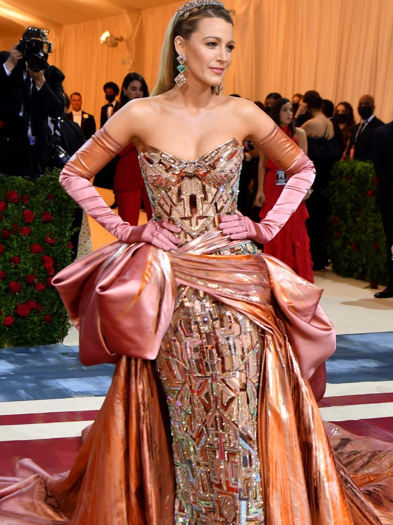 Lively stunned on the Met Gala red carpet in May. Picture: AFP.