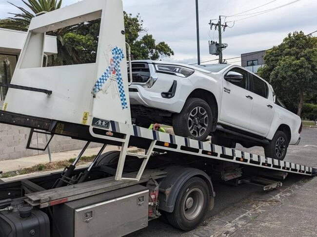 Police also seized a 2021 Toyota HiLux.