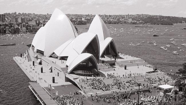 The Opera House opens in 1973. Picture: Museums of History NSW, State Archives Collection