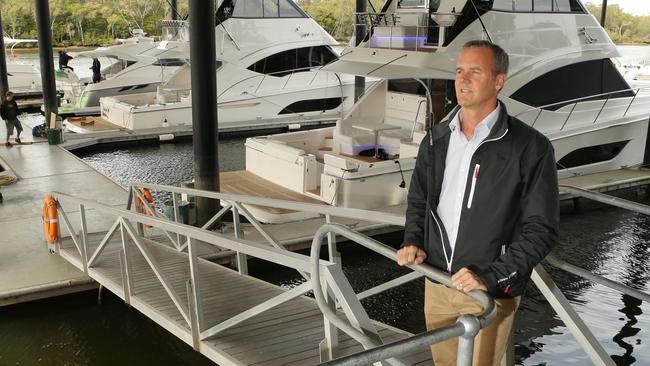 Riviera Australia owner Rodney Longhurst at his Coomera office. Picture Glenn Hampson