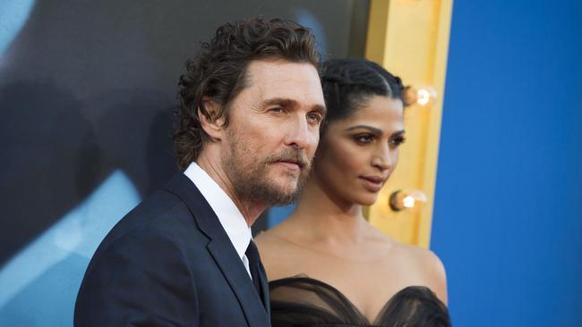 McConaughey has ‘selfishly’ stayed faithful to his wife of four years, model Camila Alves. Picture: AFP/Valerie Macon