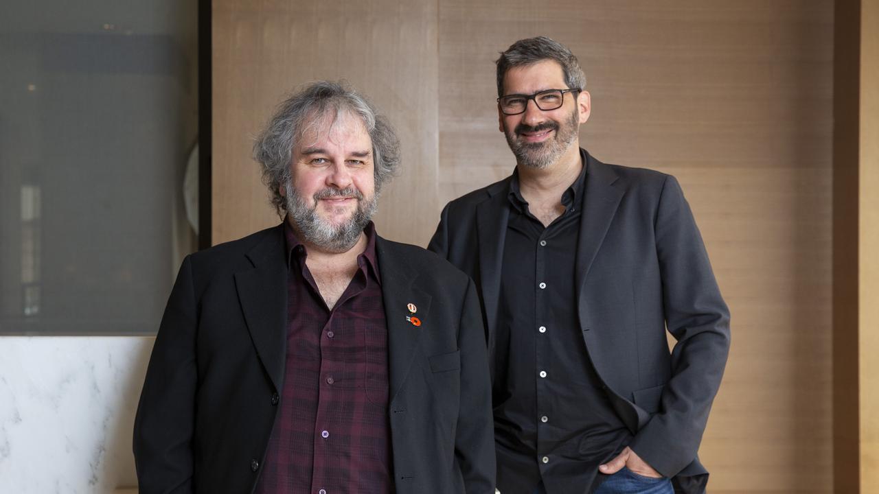 Peter Jackson (left) wrote and produced the film, while Christian Rivers (right) directed it. Picture: Justin Lloyd.