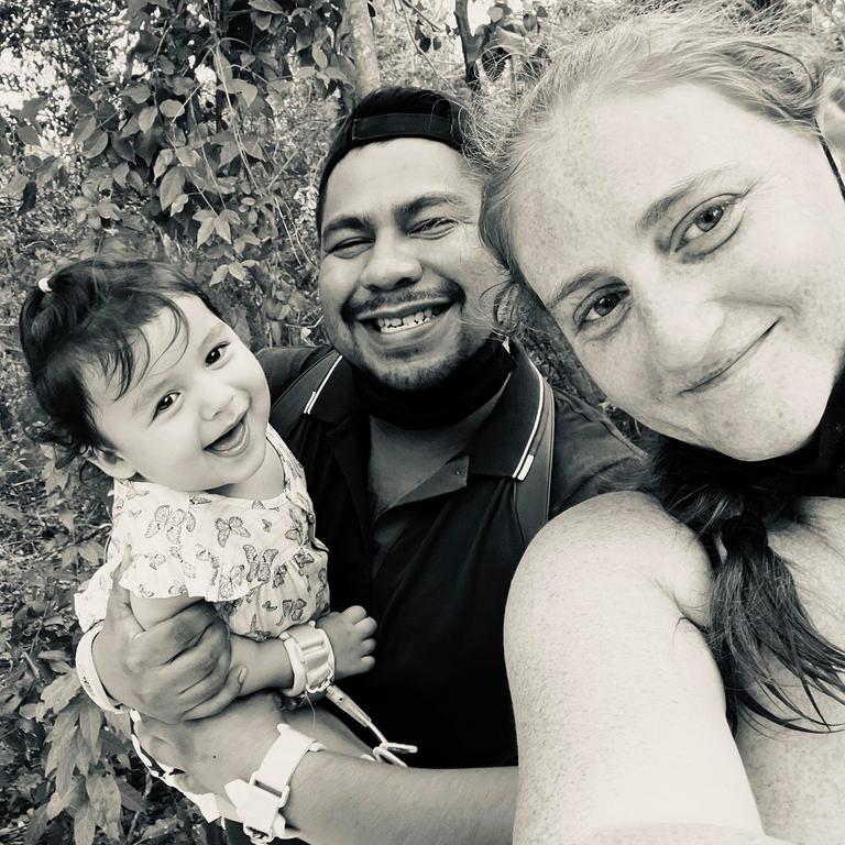 Whitsundays woman Tahnee Shanks has gone missing in Mexico. Her daughter Adelynn was found alone at a church. Reports suggest the father is missing too. Picture: Facebook