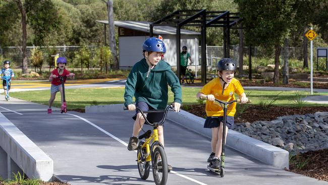 The new bike track and park at Demeio Park, Marsden, officially opens today. AAP/Image Sarah Marshall