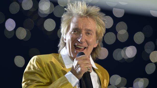 Rod Stewart was recognised for his services to music and charity. Picture: AP