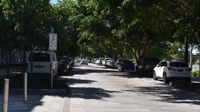 Quay Street, looking down from the Denham Street intersection.