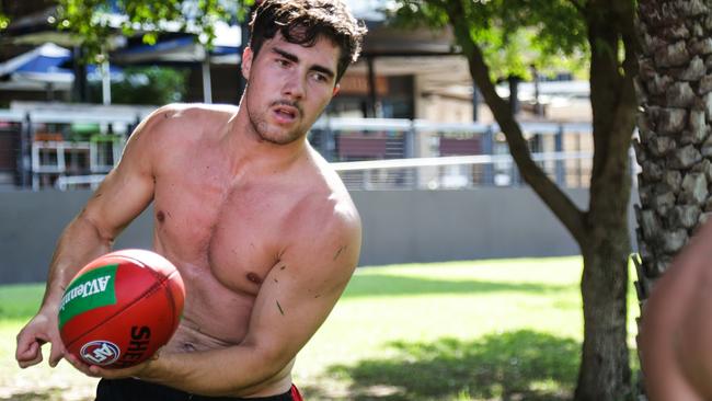 Jade Gresham in action during a training session in the Northern Territory. Picture: Supplied