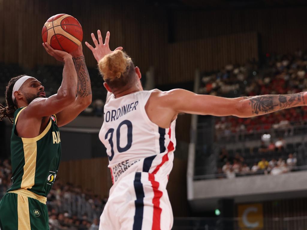 Patty Mills comes up clutch. Photo: Takashi Aoyama/Getty