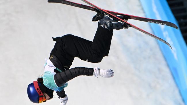 China's Gu Ailing Eileen competes in the freestyle skiing women's freeski big air