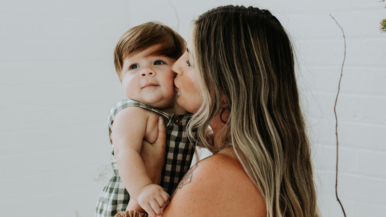 Dani Paranthoiene and her husband Frank benefitted from a new technology during their latest IVF treatment that isolated the best sperm for the procedure. Nine months later they welcomed Hartley, now 1, into their family. Picture: Supplied