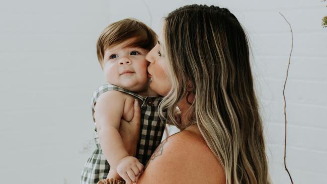 Dani Paranthoiene and her husband Frank benefitted from a new technology during their latest IVF treatment that isolated the best sperm for the procedure. Nine months later they welcomed Hartley, now 1, into their family. Picture: Supplied