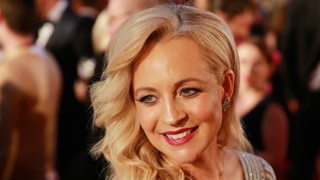 Carrie Bickmore arrives at the 57th Annual Logie Awards at Crown Palladium. Picture: Scott Barbour/Getty Images