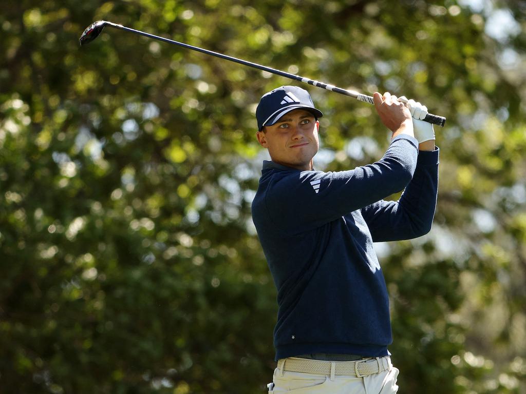 Ludvig Aberg has kept the pressure on throughout the final round. Picture: Getty