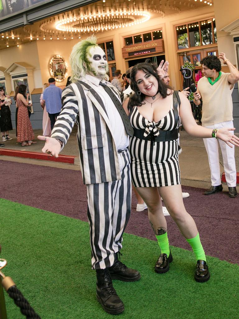 Sookie Cosplay on the Green Carpet for the Queensland Premiere of Ã&#146;BeetlejuiceÃ&#147; at Warner Brothers Movie World on the Gold Coast. Picture: Glenn Campbell