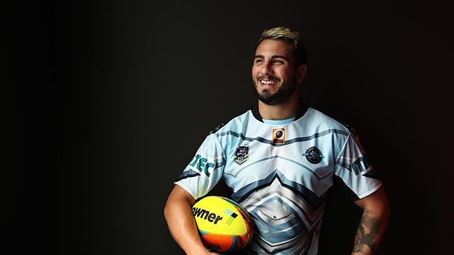 Cronulla Sharks Jack Bird during the Auckland Nines launch for 2017 at Rugby League Central, Sydney. Picture: Brett Costello