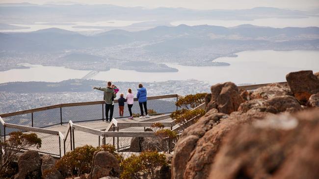 A strategic review of kunanyi/Mount Wellington is currently under way. View from the summit. Picture: City of Hobart