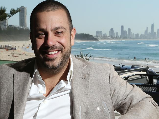 Simon Gloftis owner of the Fish House at Burleigh Heads is catering to an influx of overseas investors to his restaurant, with Chinese investors visiting the restaurant in large numbers. Picture Glenn Hampson