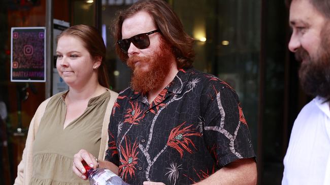Corrections officer Nathan Fuller leaving Downing Centre District Court on Friday. Picture: Tim Hunter