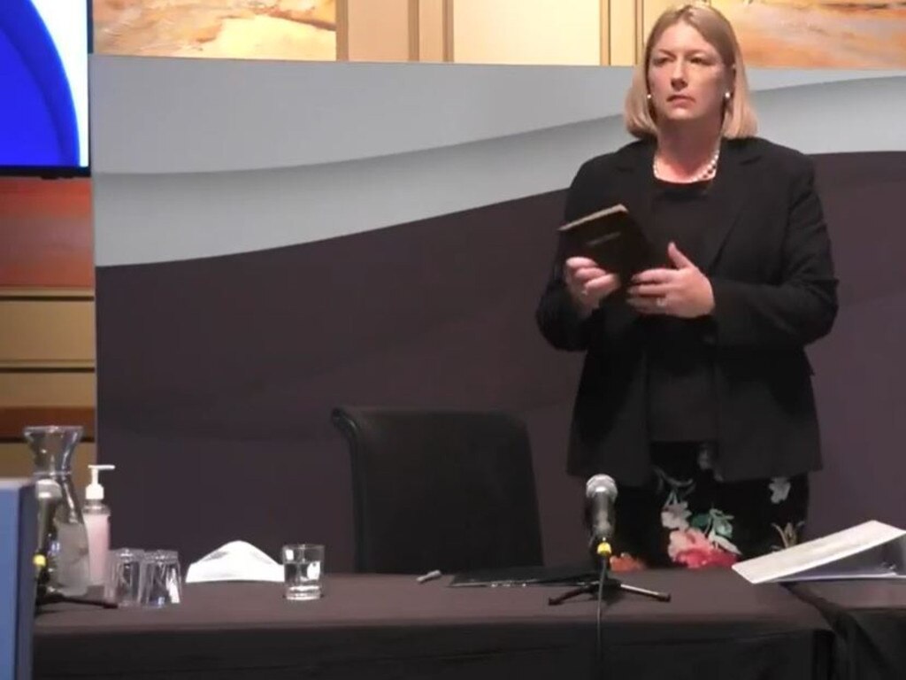 Department of Health secretary Kathrine Morgan-Wicks, during the commission of inquiry, apologised to the victim-survivors of child sexual abuse at the Launceston General Hospital.