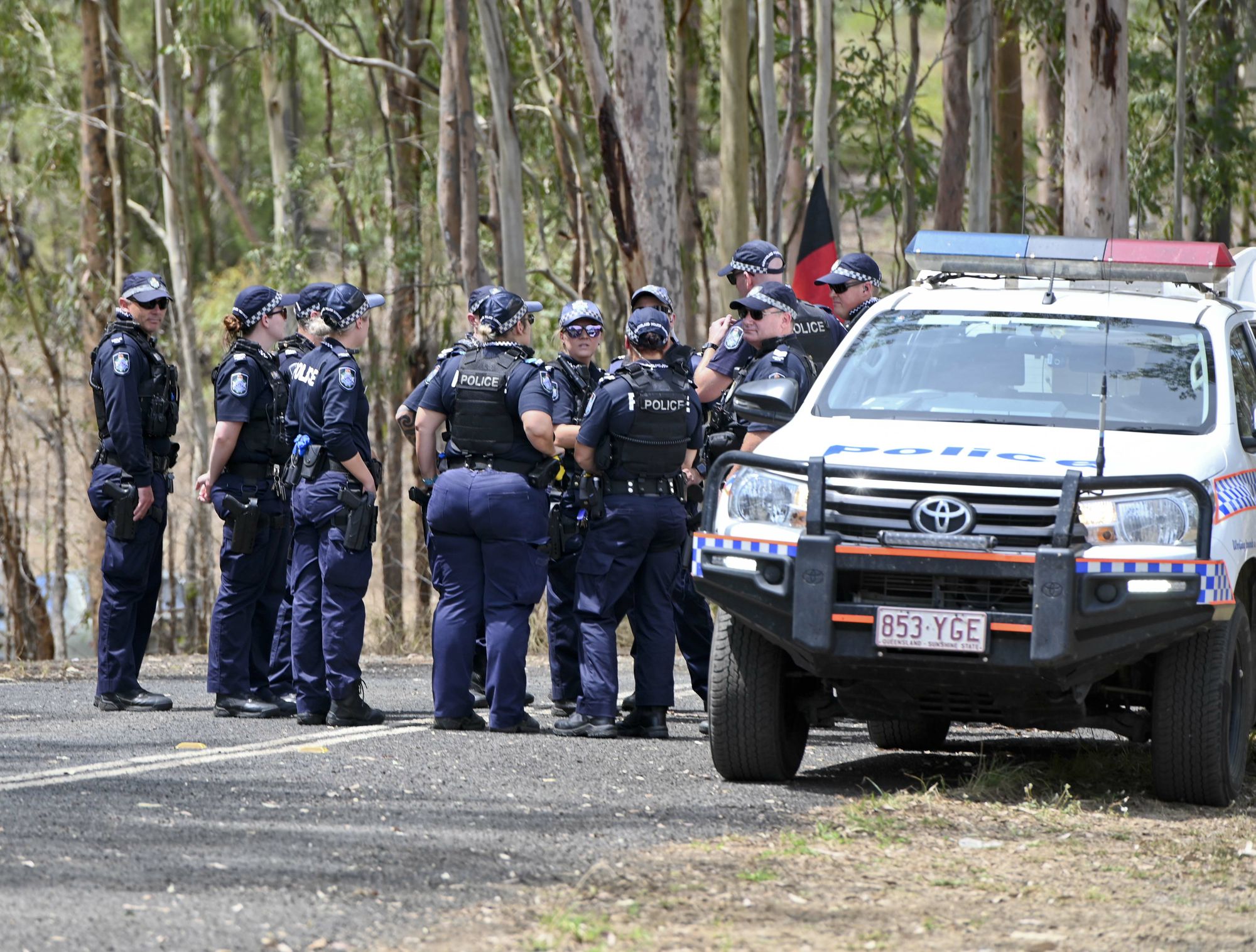 Deebing Creek Aboriginal protest camp broken up by police. Picture: Cordell Richardson