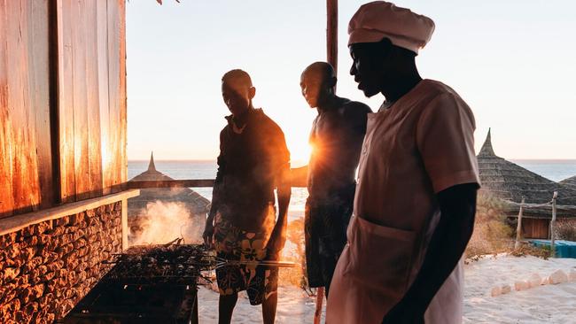 Lunch at Madagascar Surf Resort. Picture: supplied.