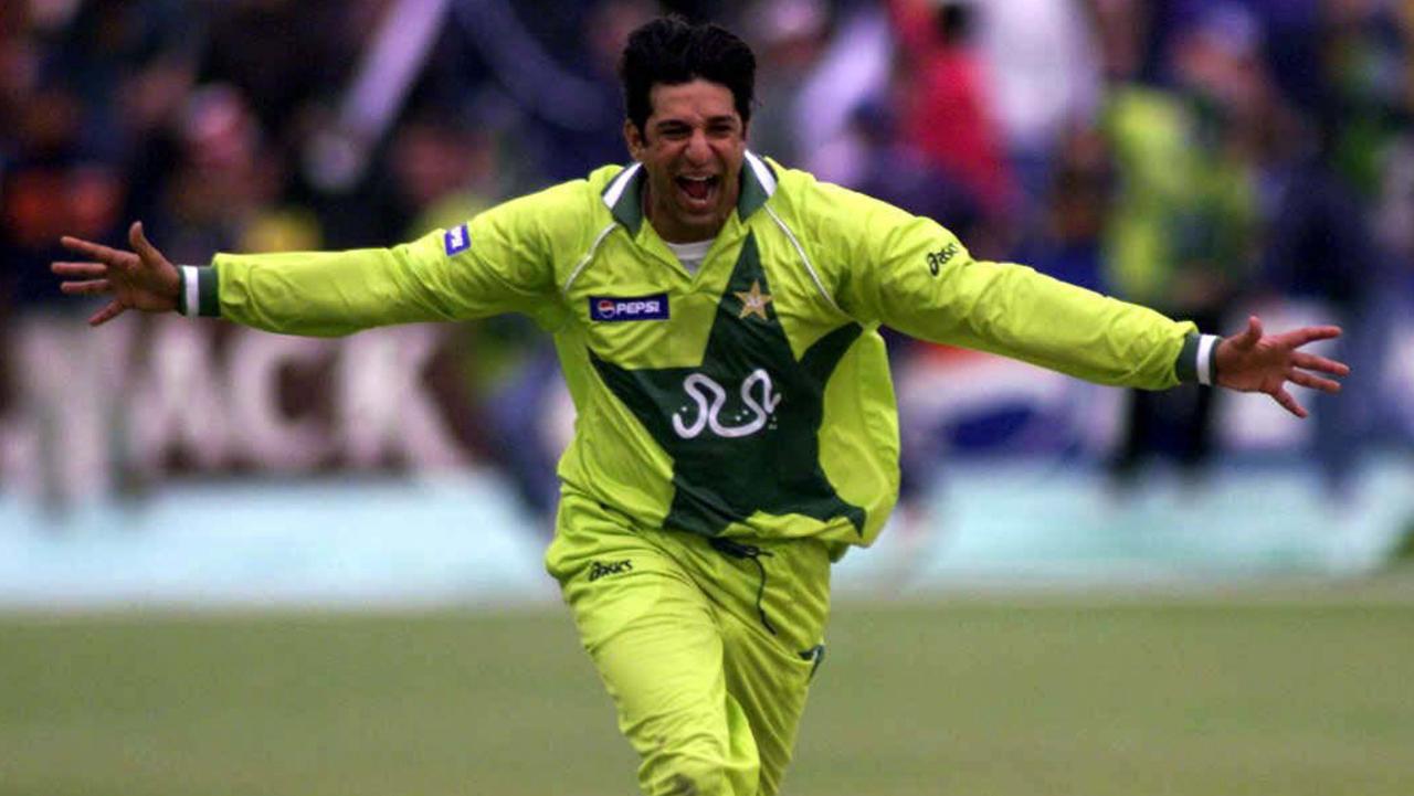 Wasim Akram at the 1999 World Cup.