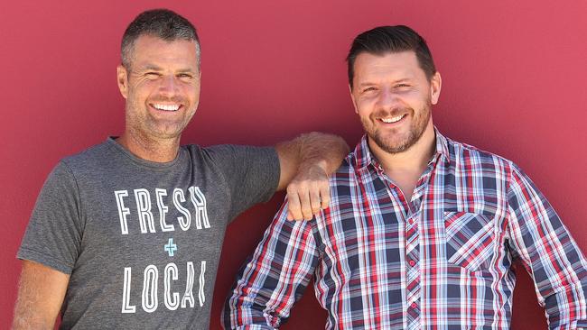 My Kitchen Rules judges Pete Evans and Manu Feildel. Picture: Brett Costello