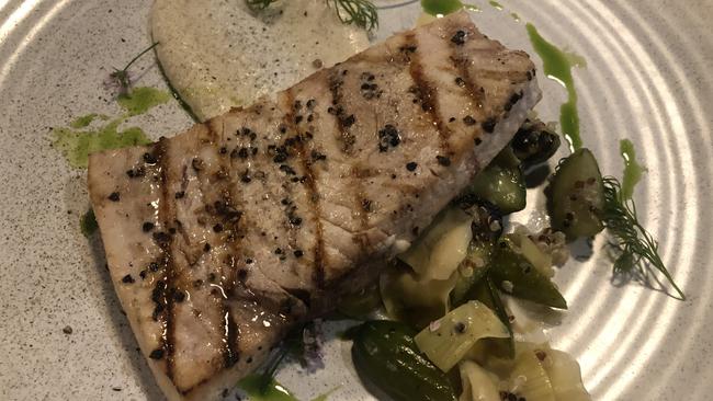 Swordfish steak at the Bond Store, Wallaroo