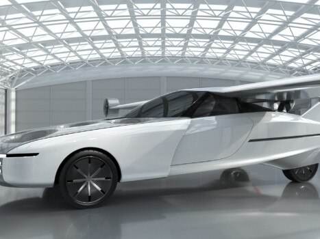 The Aska electric car by Israeli-US start-up NFT Inc.  The car can both drive and fly. Picture: Supplied