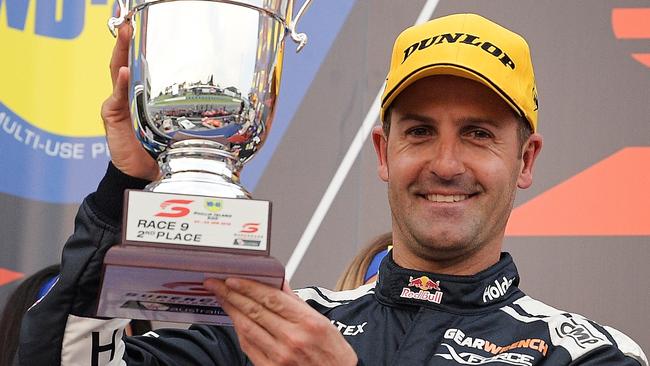 Jamie Whincup was stripped of second place after being given a post-Race 9 time penalty.