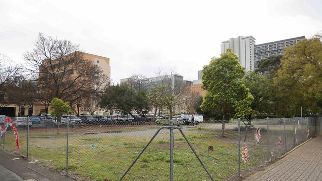 The corner of Wright St and King William St in the CBD, where SAPOL will have a staging location for its police horses. NCA NewsWire / David Mariuz