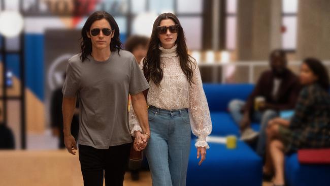 Jared Leto and Anne Hathaway played WeWork co-founders Adam and Rebekah Neumann in the series WeCrashed. Picture: Supplied