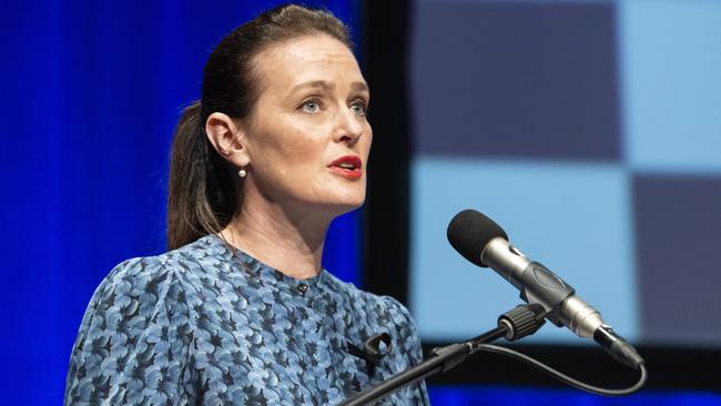 Youth Justice Minister Leanne Linard at the Toowoomba Community Safety Forum at Empire Theatres, Wednesday, February 15, 2023. Picture: Kevin Farmer