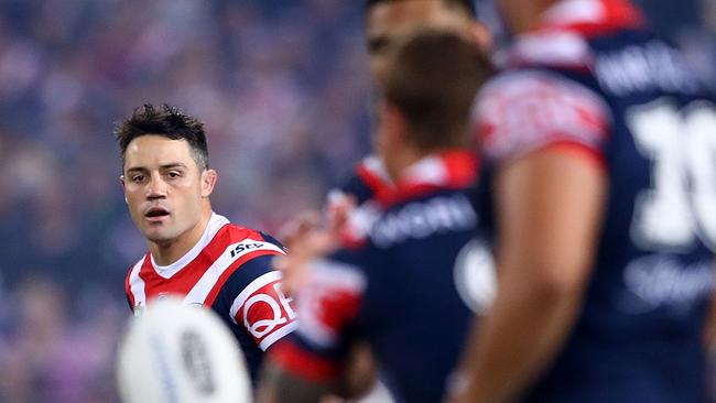 To be out on the field Cooper Cronk showed incredible bravery. (Photo by Mark Kolbe/Getty Images)