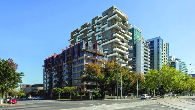 A render of a proposed development at 596 St Kilda Rd, Melbourne, which Cordell Connect has classified as abandoned.